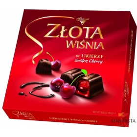 Chocolate candy with cherry and cherry flavour liquer GOLDEN CHERRY 250g