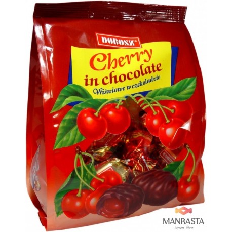 Saldainiai su vyšnių skonio įdaru CHERRY 300g.