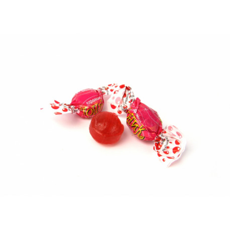 Hard candies with filling and cherry flavour TONIC-CHERRY 1kg.