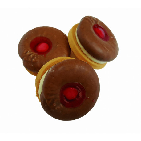 Biscuits with cream and cocoa-milk frosting WHEELS 1.6 kg