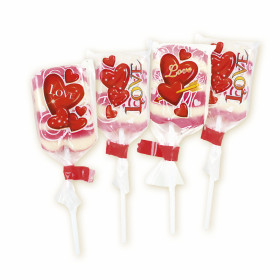 Strawberry flavored lollipops LOVE 20g.