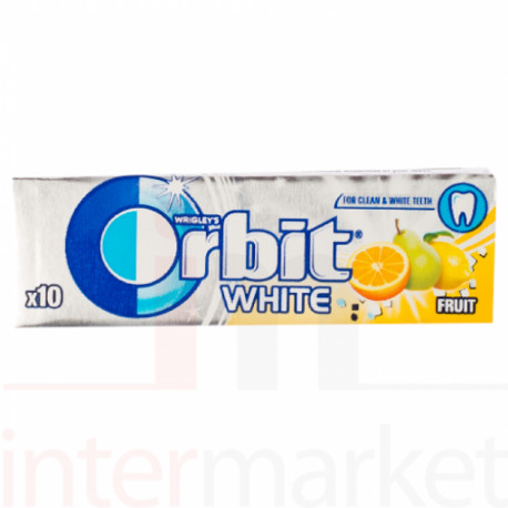 Kramtoma guma ORBIT WHITE FRUIT 14g