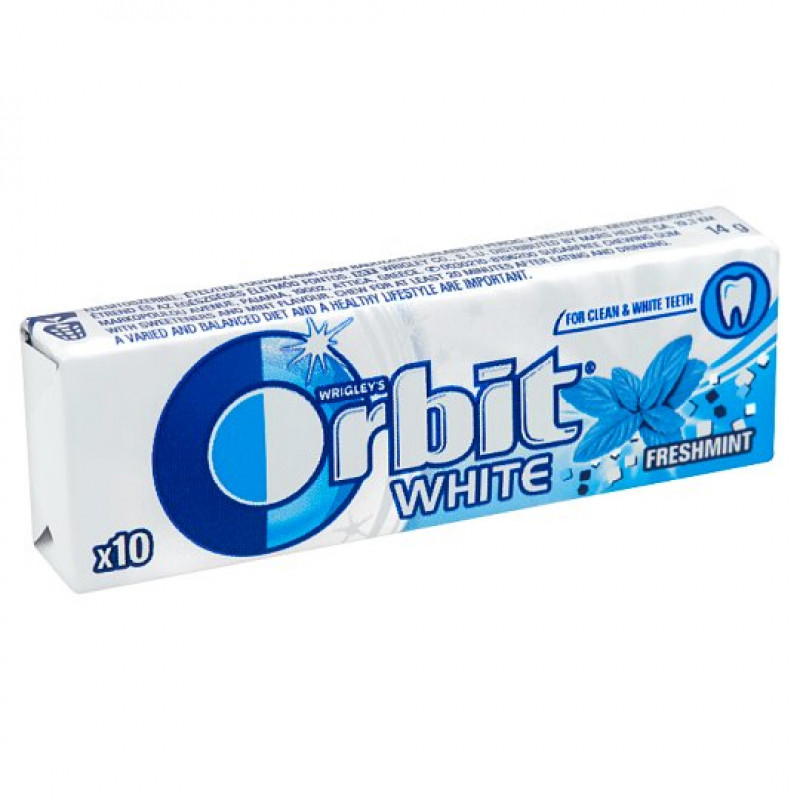 Gum Orbit White Freshmint 14g