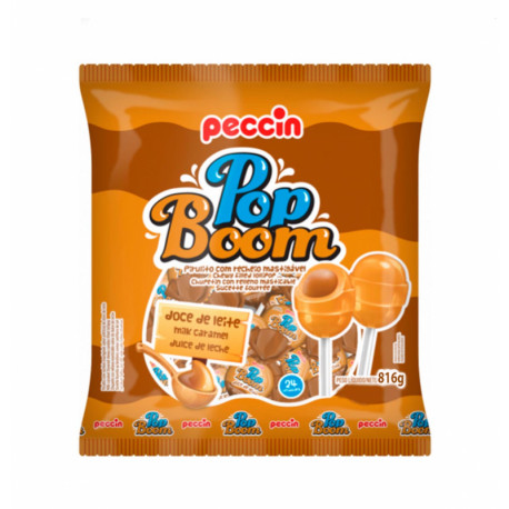 Lollipops POP BOOM MILK CARAMEL 17g