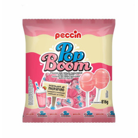 Lollipops POP BOOM MILK STRAWBERRY MILKSHAKE 17g