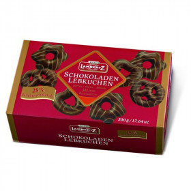 Gingerbreads in dark chocolate with milk chocolate  LAMBERTZ GINGERBREADS 500g.