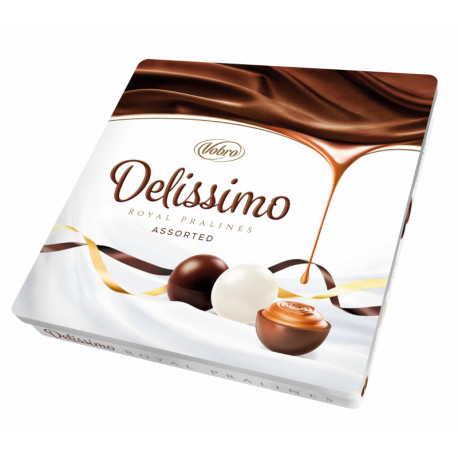 Cocoa & Dark Chocolate mix with Delissimo Milk & White Chocolate DELISSIMO ASSORTED 157g