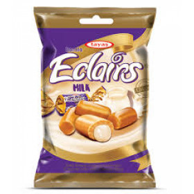 Saldainiai su pieno skonio įdaru ECLAIRS MILK 1kg