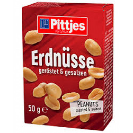 Salted and roasted peanuts PITTJES ERDNUSSE 500g