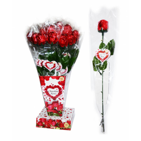 Chocolate flavored candies ROSE 18g