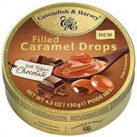 Caramel with chocolate flavored filling CAVENDISH AND HARVEY 130g