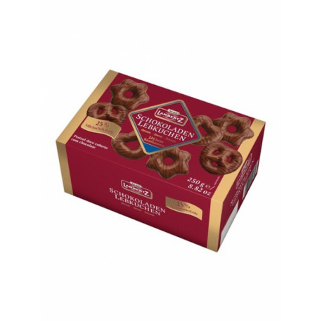 Gingerbreads in milk chocolate with dark chocolate HEARTS, PRETZELS & STARS 250g.