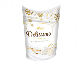 Saldainių rinkinys DELISSIMO MILK & WHITE 105g