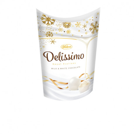 Saldainių rinkinys DELISSIMO MILK & WHITE 105g