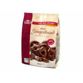 Meduoliai glaistyti juoduoju šokoladu MINI GINGERBREAD 300g