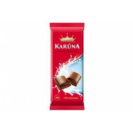 Pieninis šokoladas KARŪNA 90g.