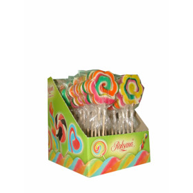 Fruit flavored lollipops FLOWER 60g