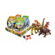 Plastic egg with lollipop, cheing candy, bubble gum and toy SUPER BIG DINOSAUR TOY EGG 20g