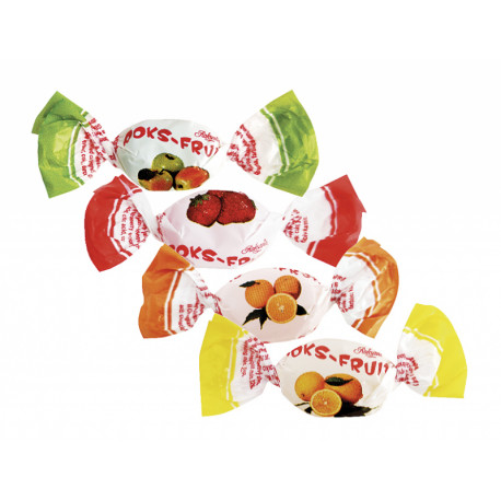 Fruit-flavored caramel candies with fillings FRUITKI 1kg