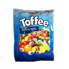 Chewing candy with  fruit filling TOFFEE MINI 1kg.