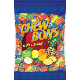 Vaisių skonių susikramtomų saldainių rinkinys CHEW BONS 1kg