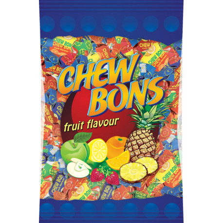 Set of fruit-flavored chewing candies CHEW BONS 1kg