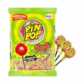 Lollipops PIN POP ASSORTED SOUR 864g
