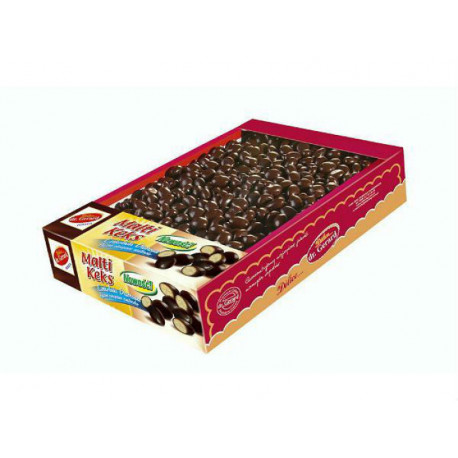 Crispy cookies enveloped in delicious dessert chocolate icing MALTIKEKS DARK 1kg.