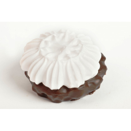 Decorated cookies for the flower with white glaze 600g.