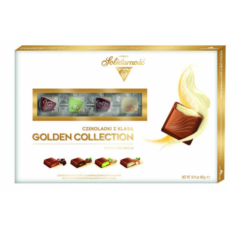 Šokoladinių saldainių rinkinys GOLDEN COLLECTION 400g