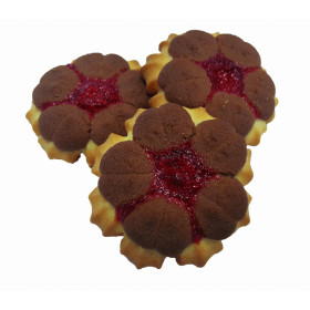 Biscuits with strawberry filling AKSAMITKI 1,5 kg
