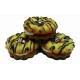 Biscuits with cream-strawberry filling partially coated with cocoa glaze BANKET 1,5 kg
