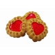 Biscuits with cherry-flavored jelly filling HEARTS 1,5 kg