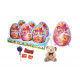 Plastic egg with lollipop, cheing candy, bubble gum and toy TEDDY TOY  EGG 20g