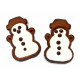 Decorated cookies with cream and glaze SNOWMAN 1 kg