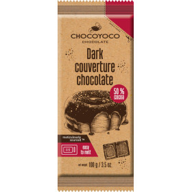 Dark chocolate 50%  DARK COUVERTURE 100g