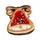 Decorated cookies with cream flavor lawyer and coating BELLS 200g