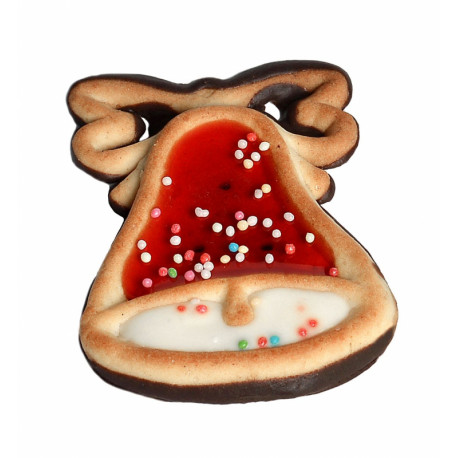 Decorated cookies with cream flavor lawyer and coating BELLS 200g