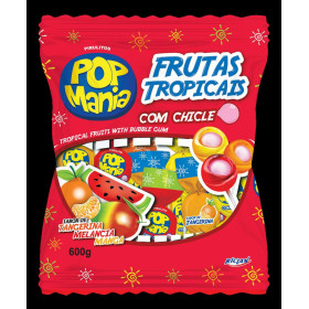 Ledinukai ant pagaliuko POP MANIA FRUTAS TROPICAIS 600g