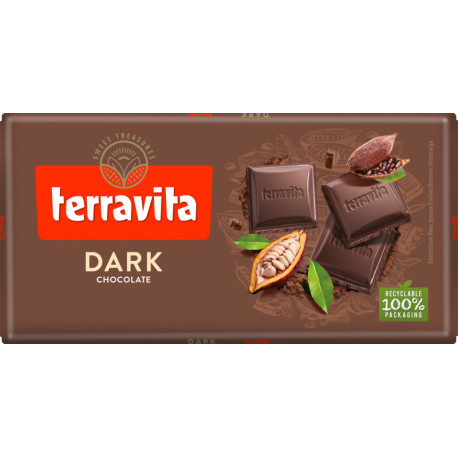 Juodasis šokoladas DARK100g.