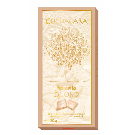White chocolate with carmelised milk COCOACARA 100g