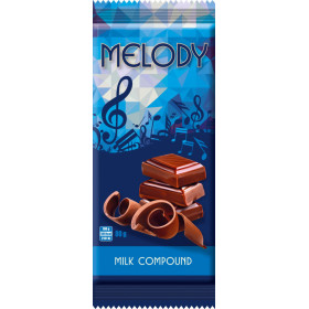 Saldžioji plytelė MELODY MILK COMPOUND 80g