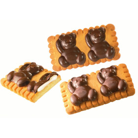 Biscuits with cream filling on a crispy cookie CHOCOBEARS CHOCOLATE 850g