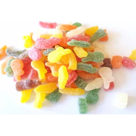 The sour taste fruits and Cola Gummies SOUR MIX 1 kg