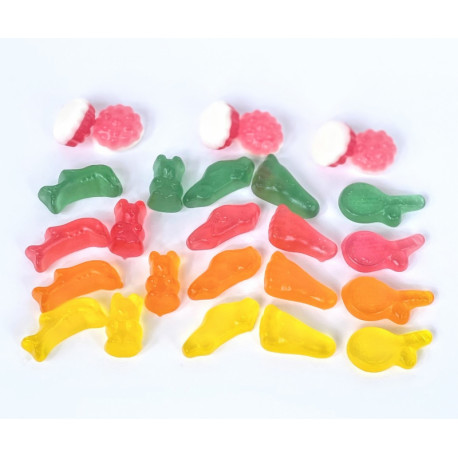 Fruit flavoured gummies FUNNY MIX 1 kg