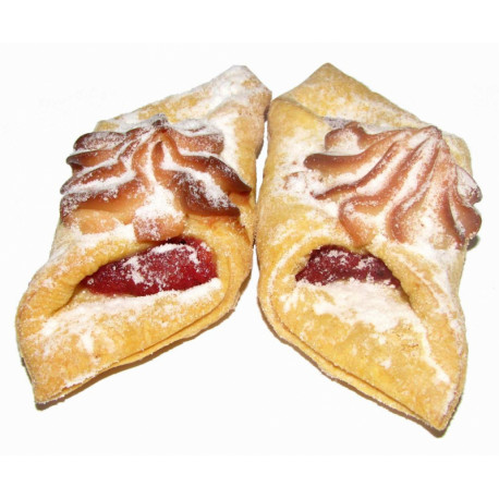Puff pastry biscuits with raspberry filling KOKARDKI 1,4kg.