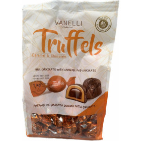Chocolate and caramel flavored candies TRUFFELS 1kg