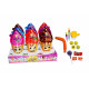 Plastic egg with lollipop, cheing candy, bubble gum and toy ICE CREAM DELICIOUS 30g