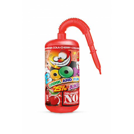 Vyšnių - kolos skonio negazuotas gėrimas BOOM COLA - CHERRY 180 ml