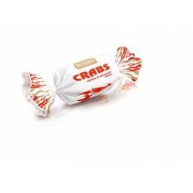 A caramel candy with a peanut and cocoa filling ROSHEN CRABS 1kg